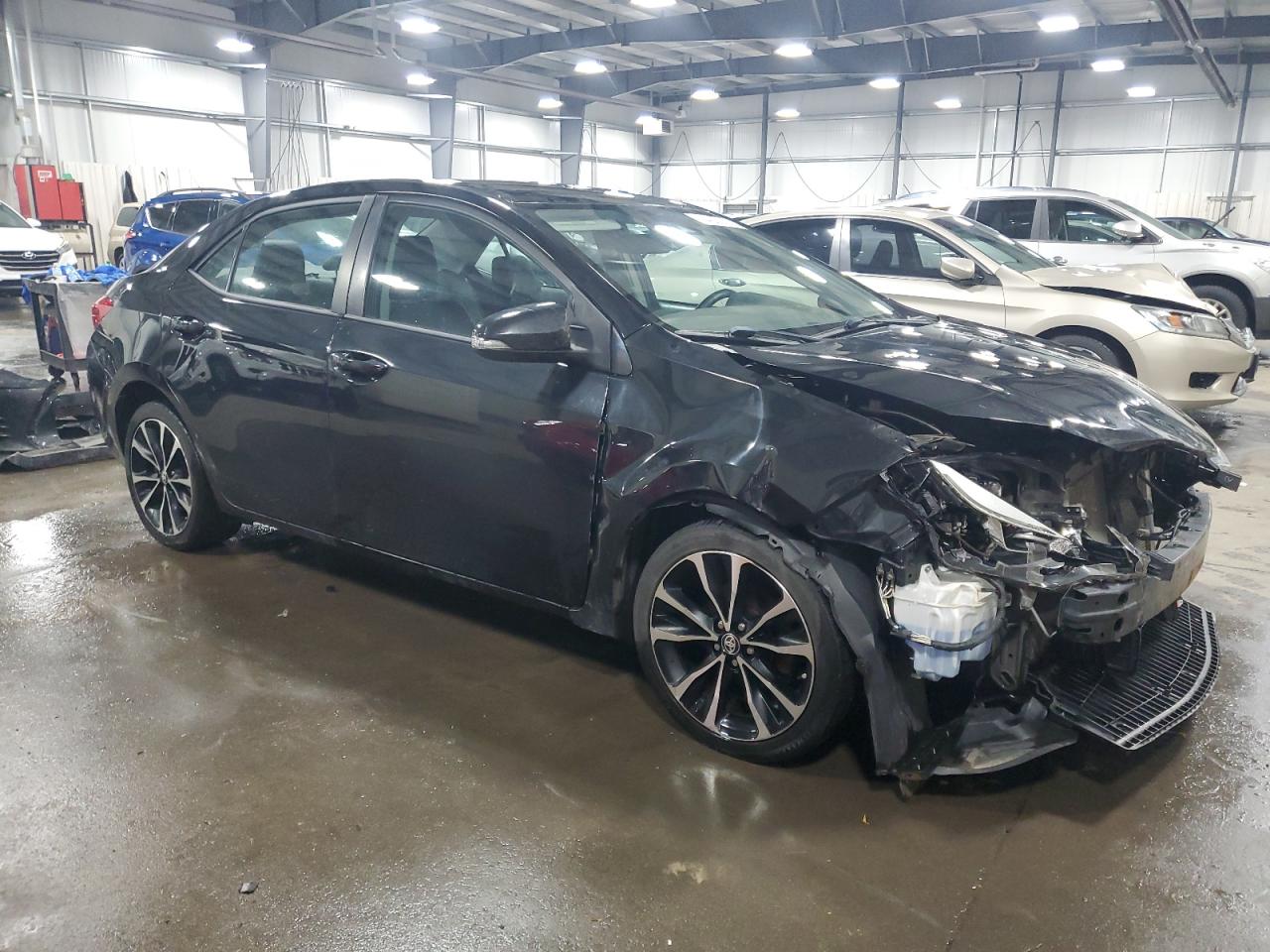 2017 Toyota Corolla VIN 2T1BURHE9HC870347 Copart auction photo, front end / hail damage thumbnail 4