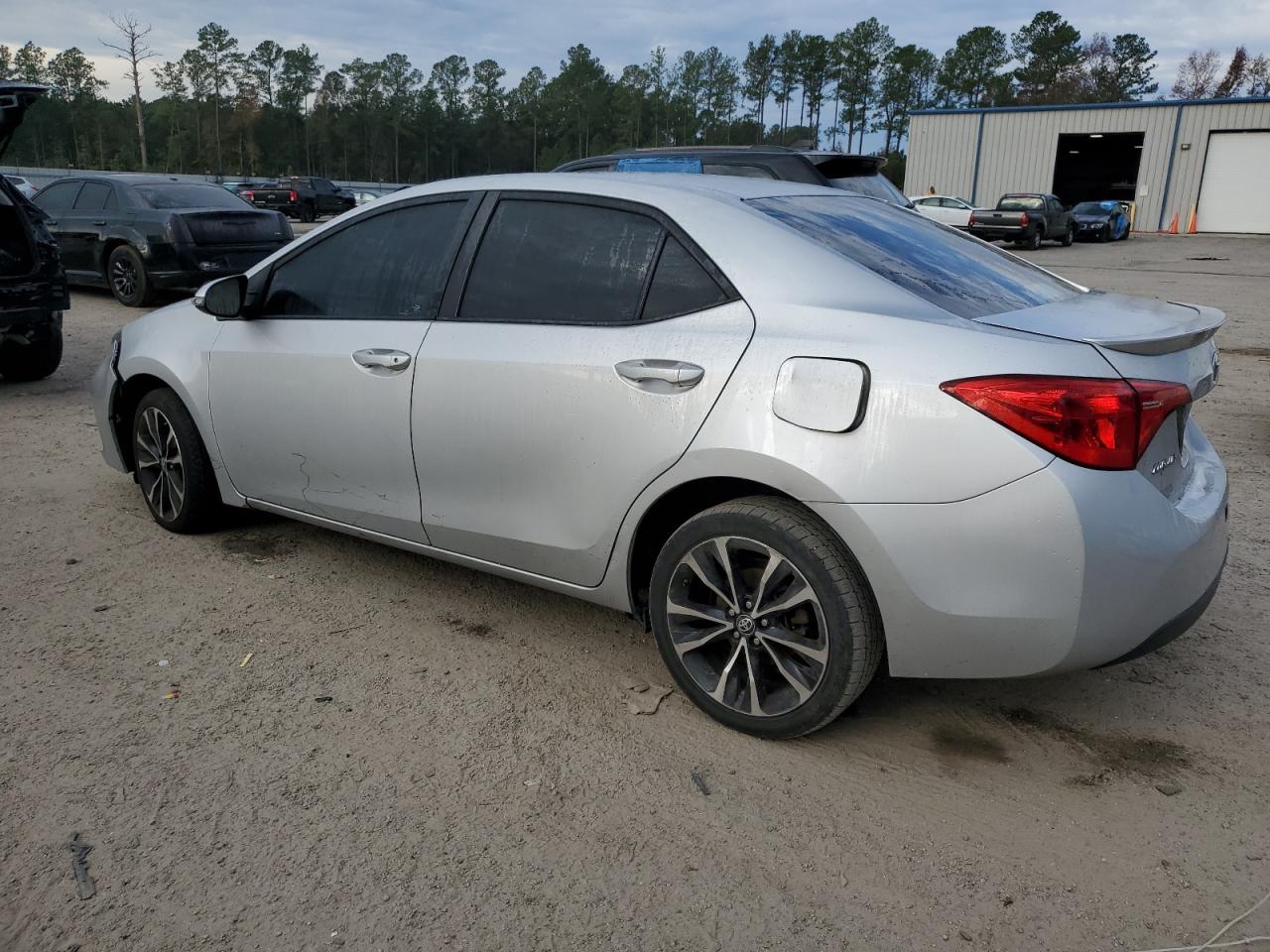 2017 Toyota Corolla VIN 5YFBURHE7HP708233 Copart auction photo, front end / rear end damage thumbnail 2