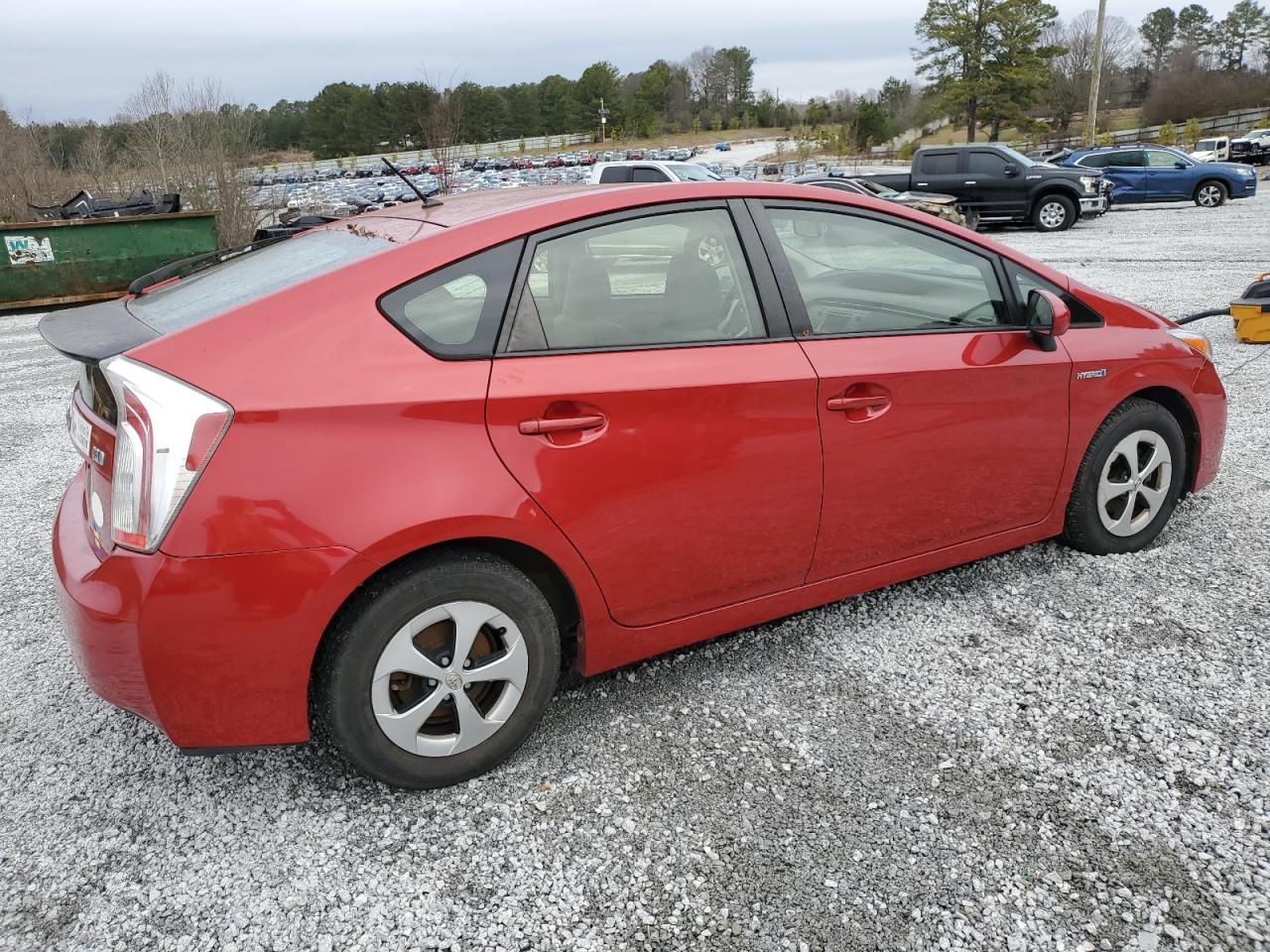 2014 Toyota Prius VIN JTDKN3DU6E0368957 Copart auction photo, minor dent/scratches damage thumbnail 3