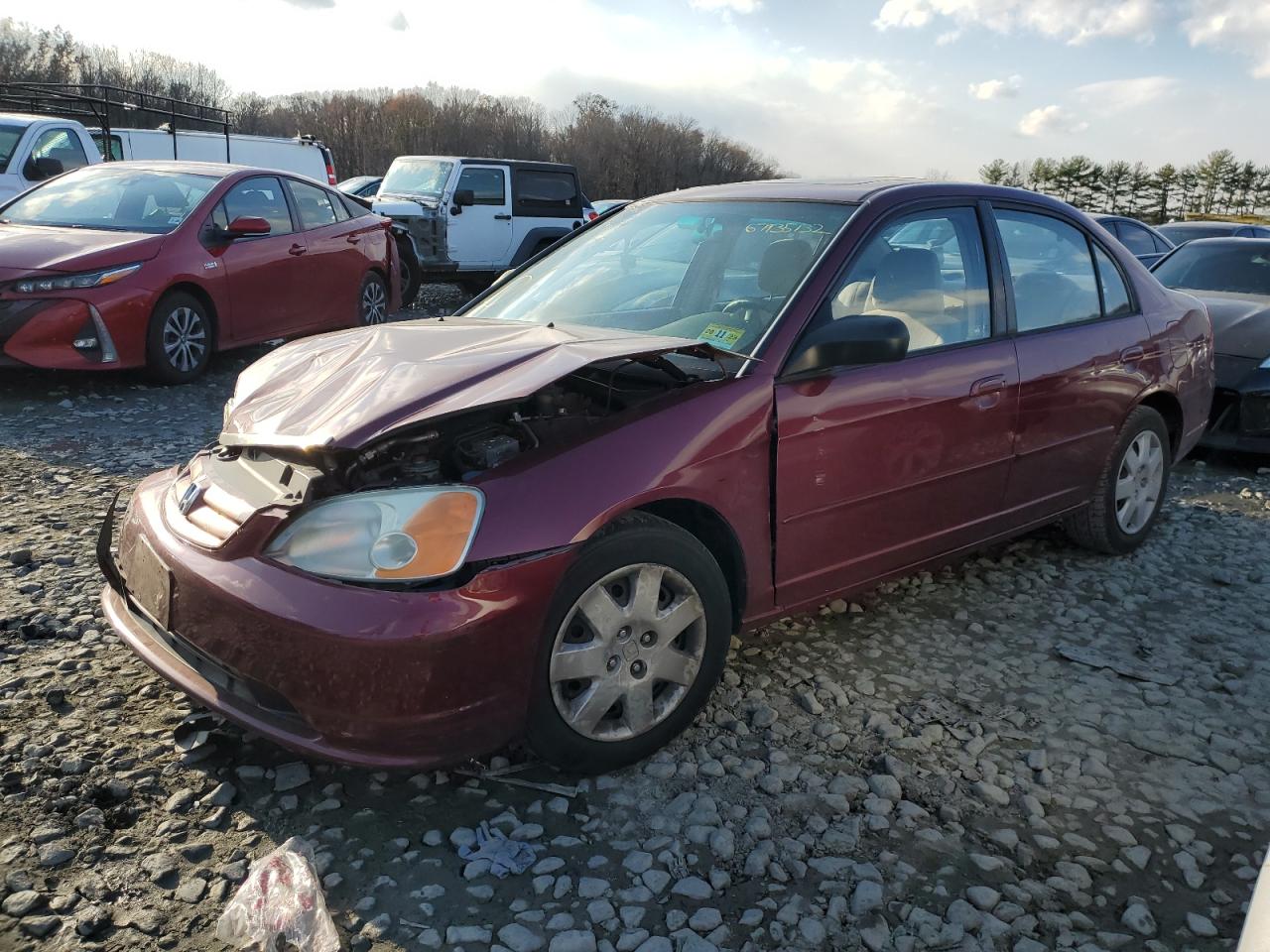 2002 Honda Civic VIN 2HGES26792H594023