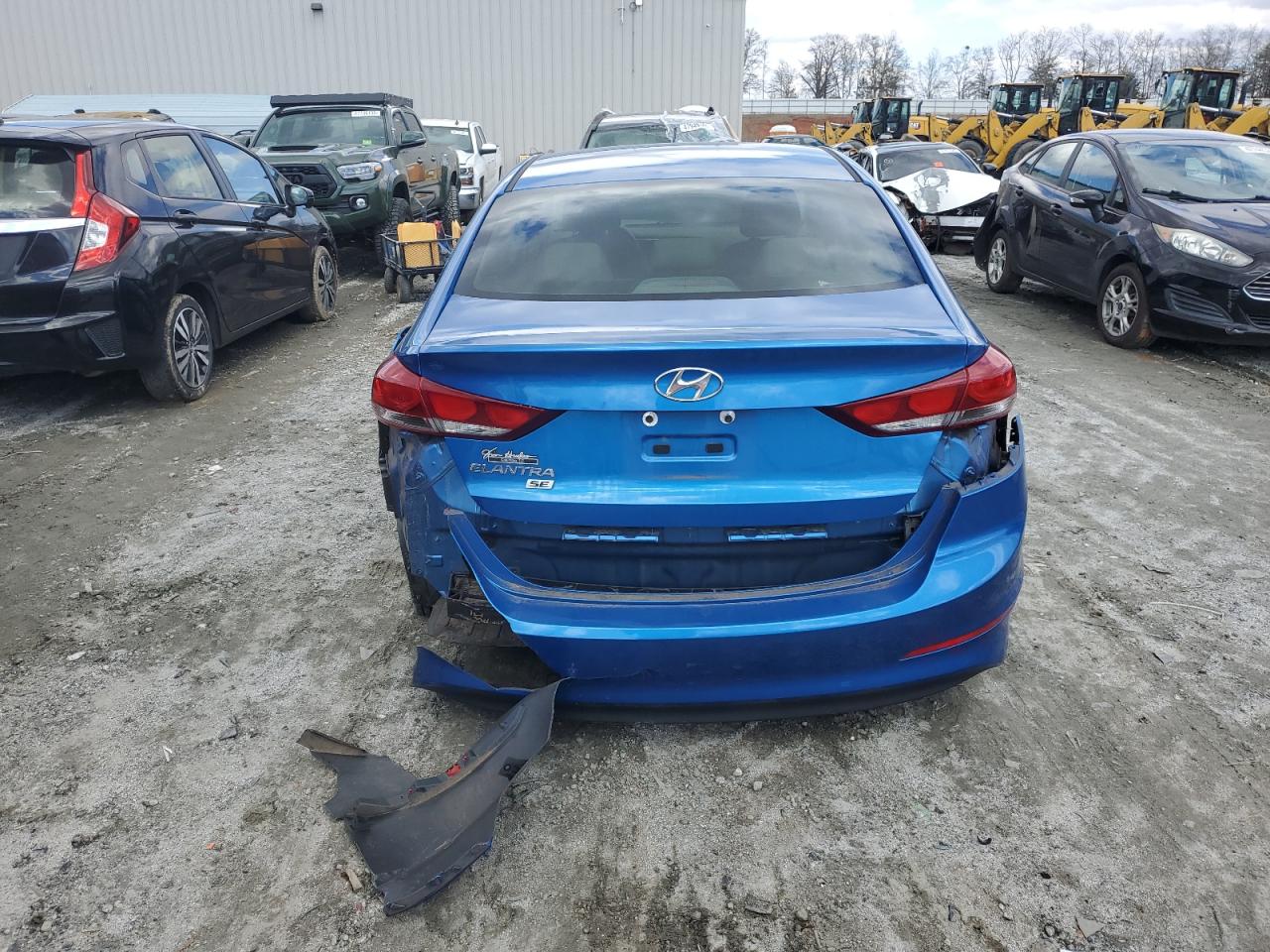 2018 Hyundai Elantra VIN 5NPD74LF2JH265687 Copart auction photo, side damage thumbnail 6