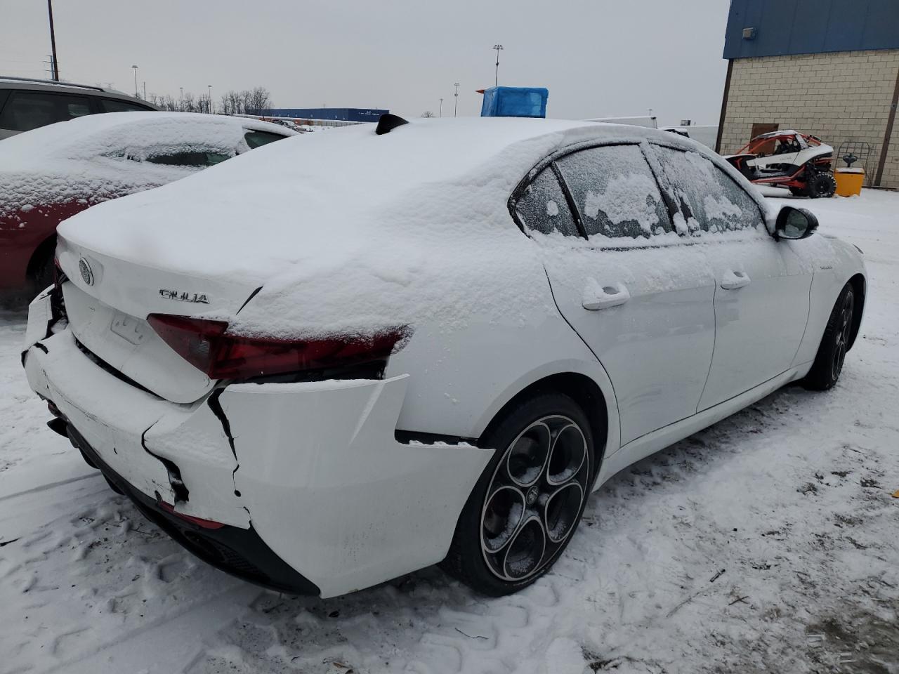 2022 Alfa Romeo Giulia VIN ZARFANBN4N7659801 Copart auction photo, rear end / front end damage thumbnail 3