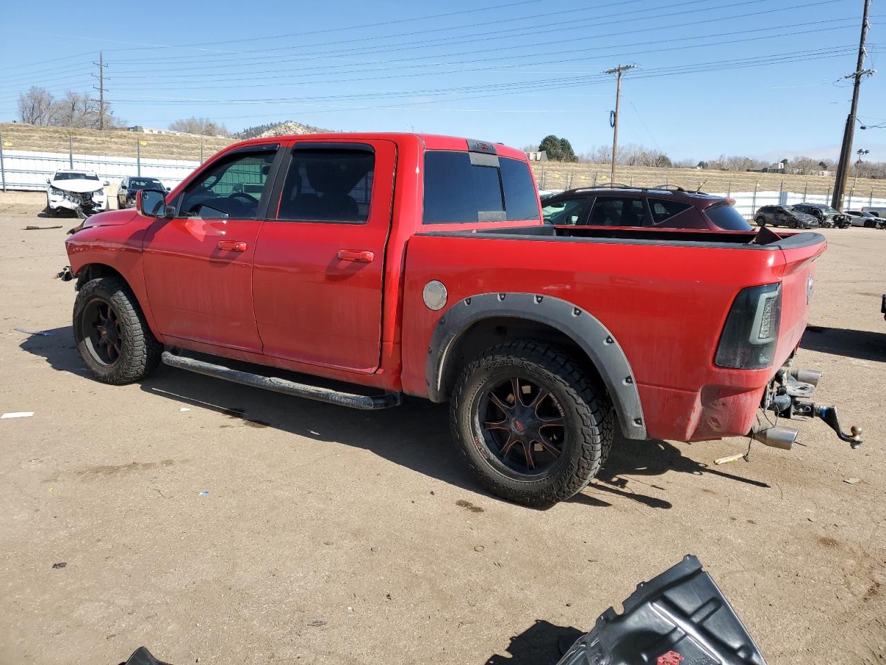 2011 Dodge RAM VIN 1D7RV1CT0BS622891 Copart auction photo, front end / rear end damage thumbnail 2