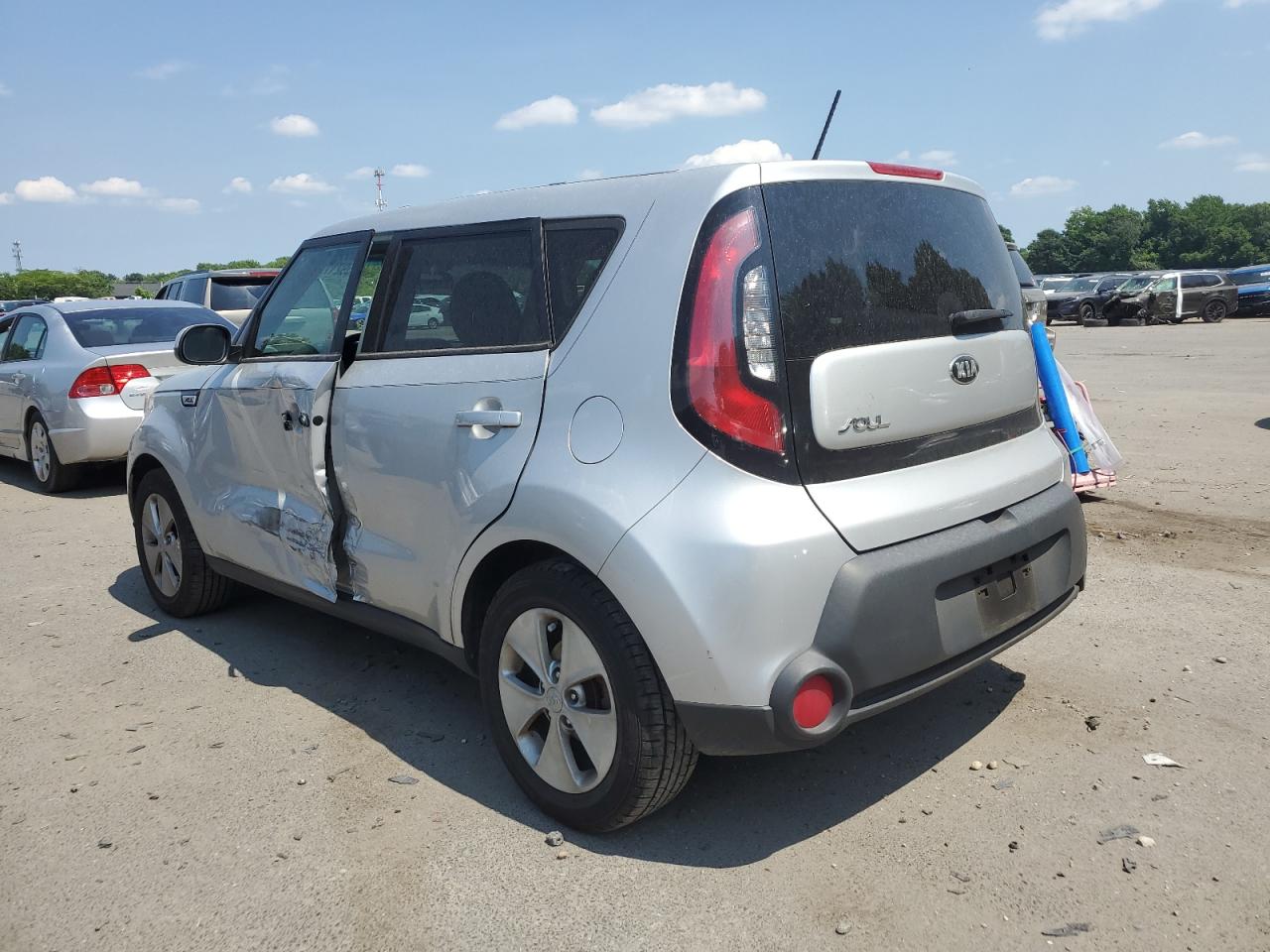 2016 KIA Soul VIN KNDJN2A20G7834367 Copart auction photo, side damage thumbnail 2
