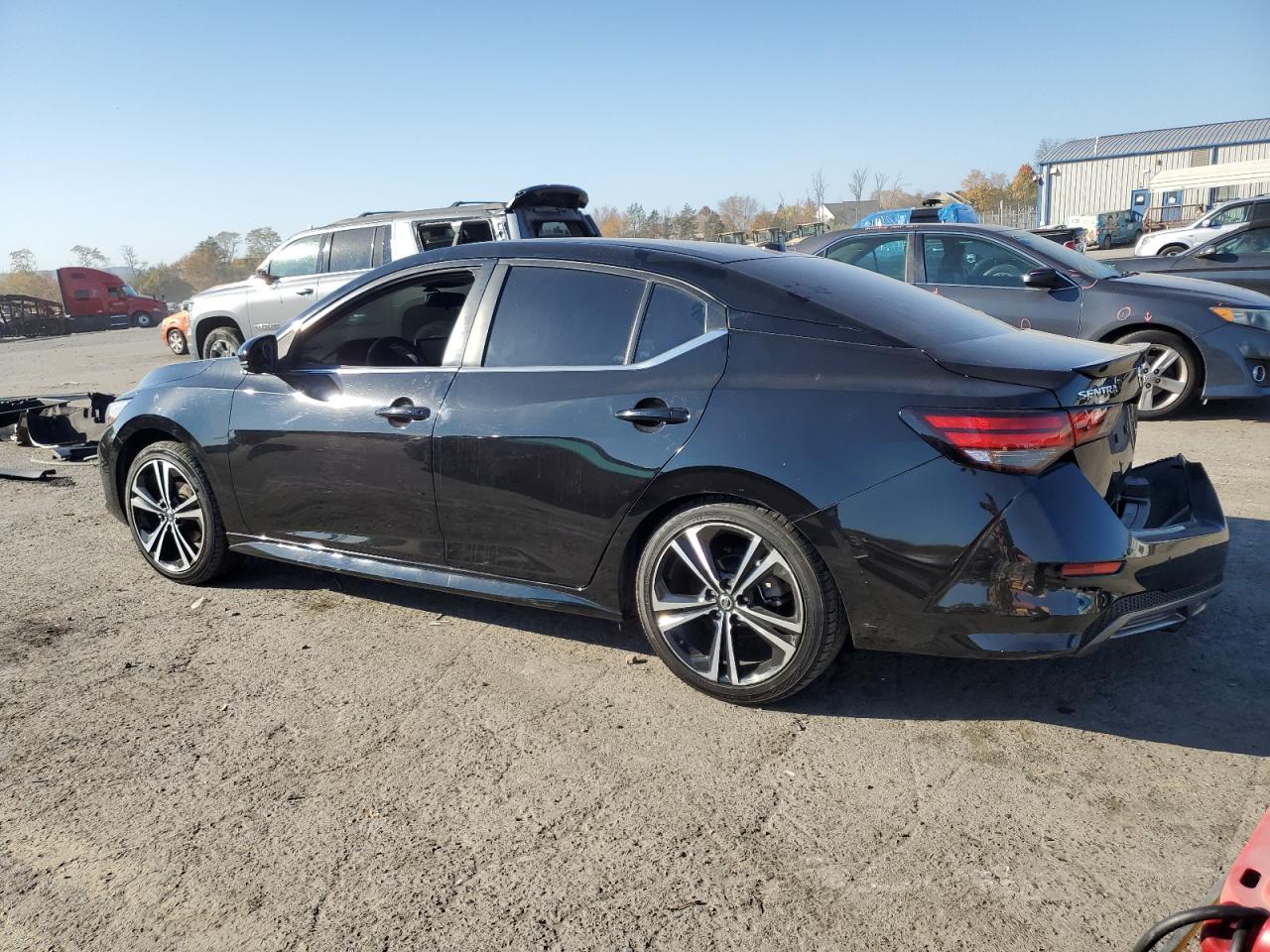 2020 Nissan Sentra VIN 3N1AB8DV7LY304569 Copart auction photo, rear end / side damage thumbnail 2