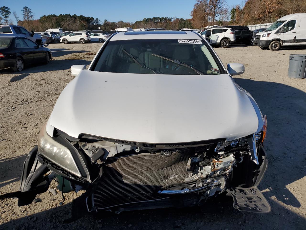 2014 Acura RLX VIN JH4KC1F54EC000791 Copart auction photo, front end damage thumbnail 5