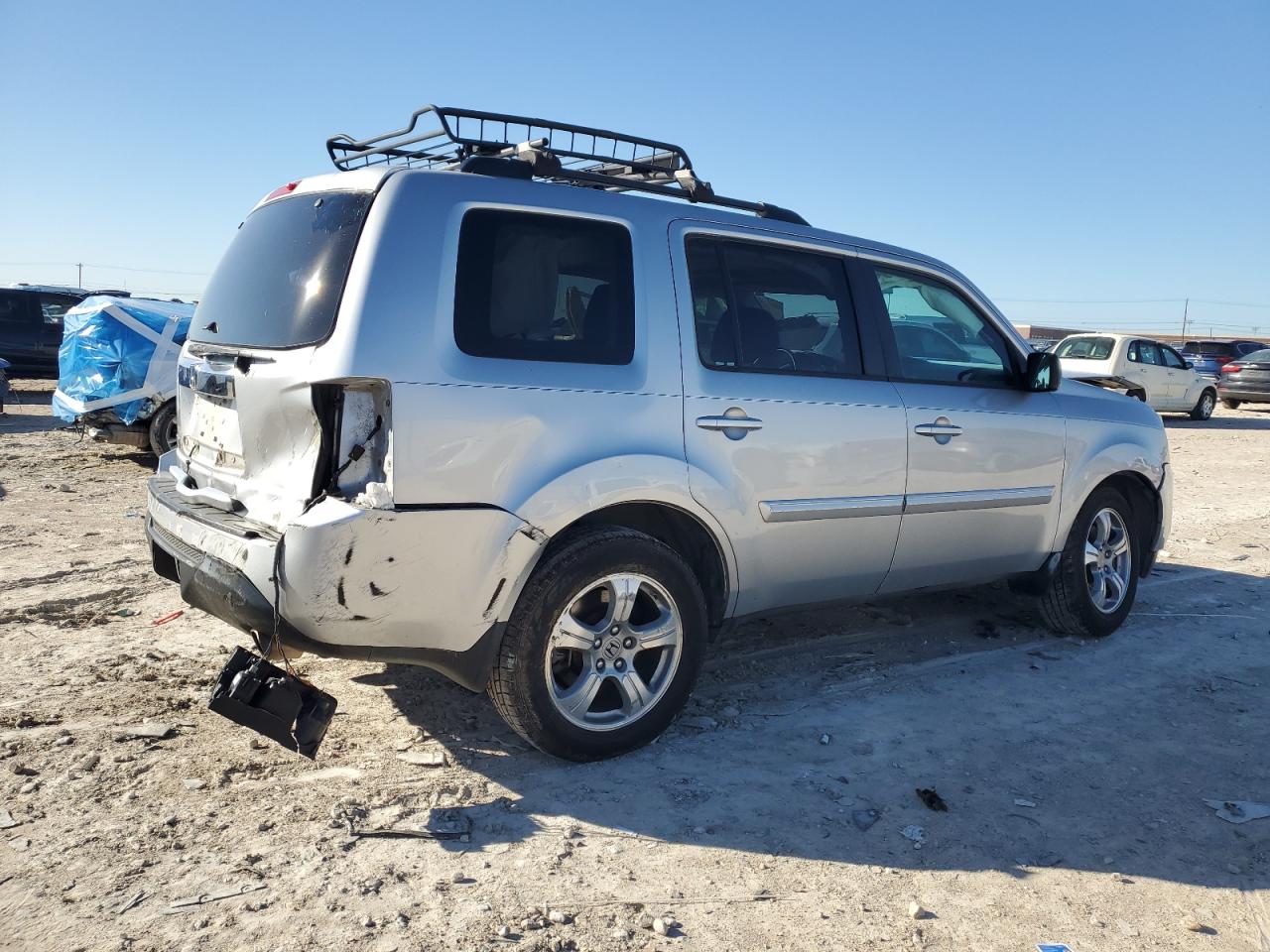 2013 Honda Pilot VIN 5FNYF3H77DB024985 Copart auction photo, rear end / front end damage thumbnail 3