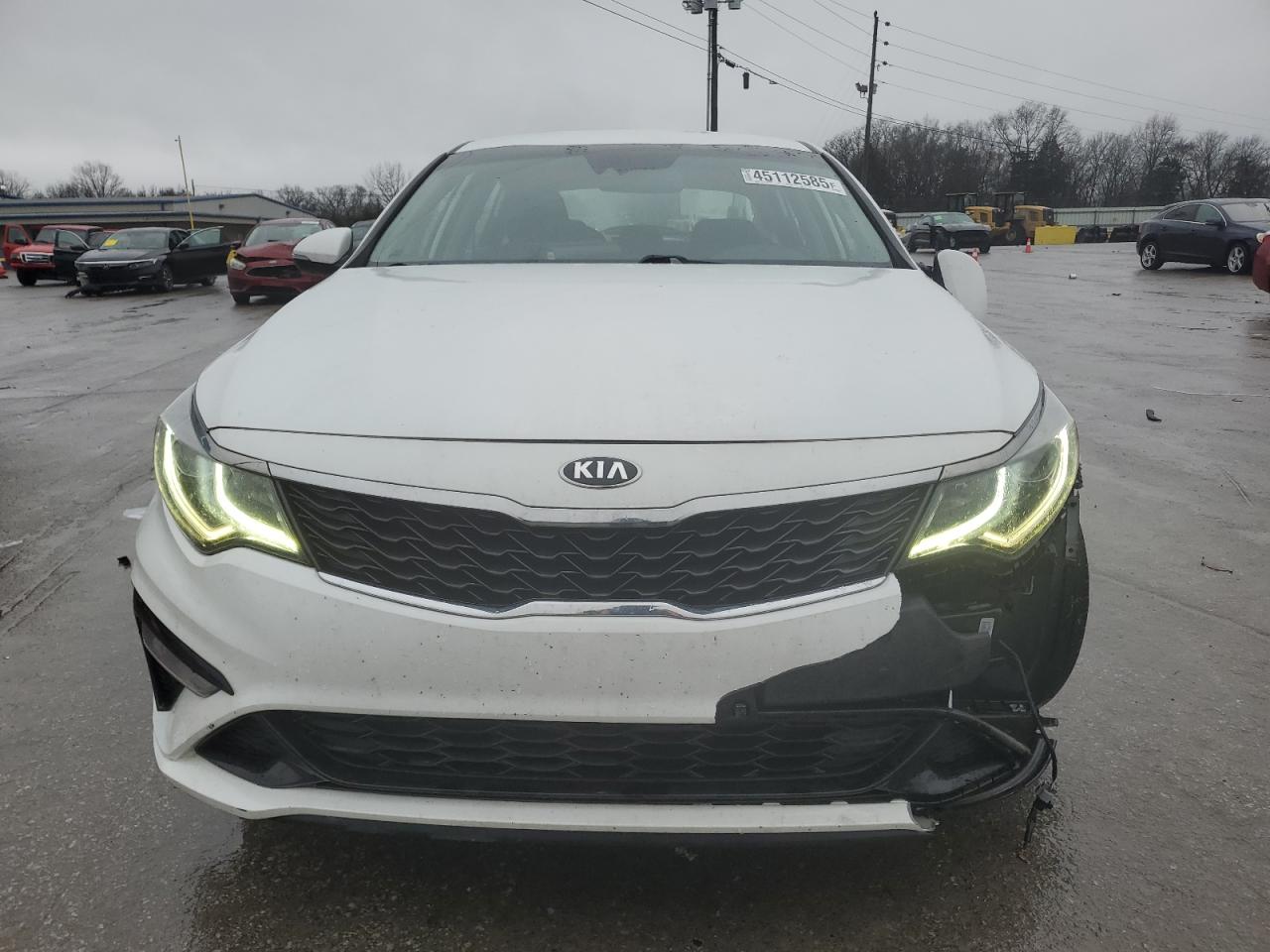 2020 KIA Optima VIN 5XXGT4L35LG390325 Copart auction photo, side / front end damage thumbnail 5