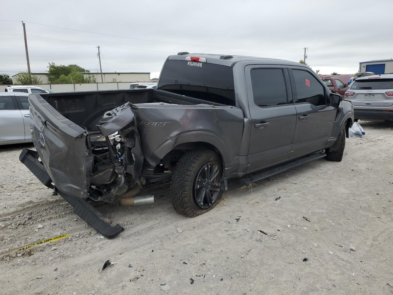 2021 Ford F-150 VIN 1FTEW1C50MFB77474 Copart auction photo, all over damage thumbnail 3