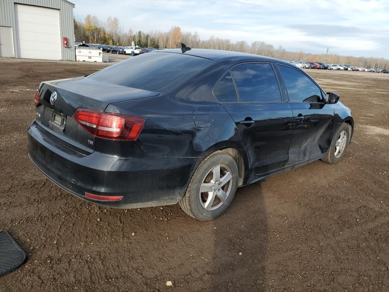 2017 Volkswagen Jetta VIN 3VW167AJ3HM344351 Copart auction photo, side damage thumbnail 3
