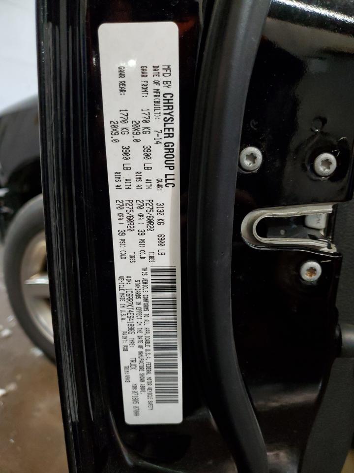 2014 RAM 1500 VIN 1C6RR7KT4ES418965 Copart auction photo, front end / side damage thumbnail 12