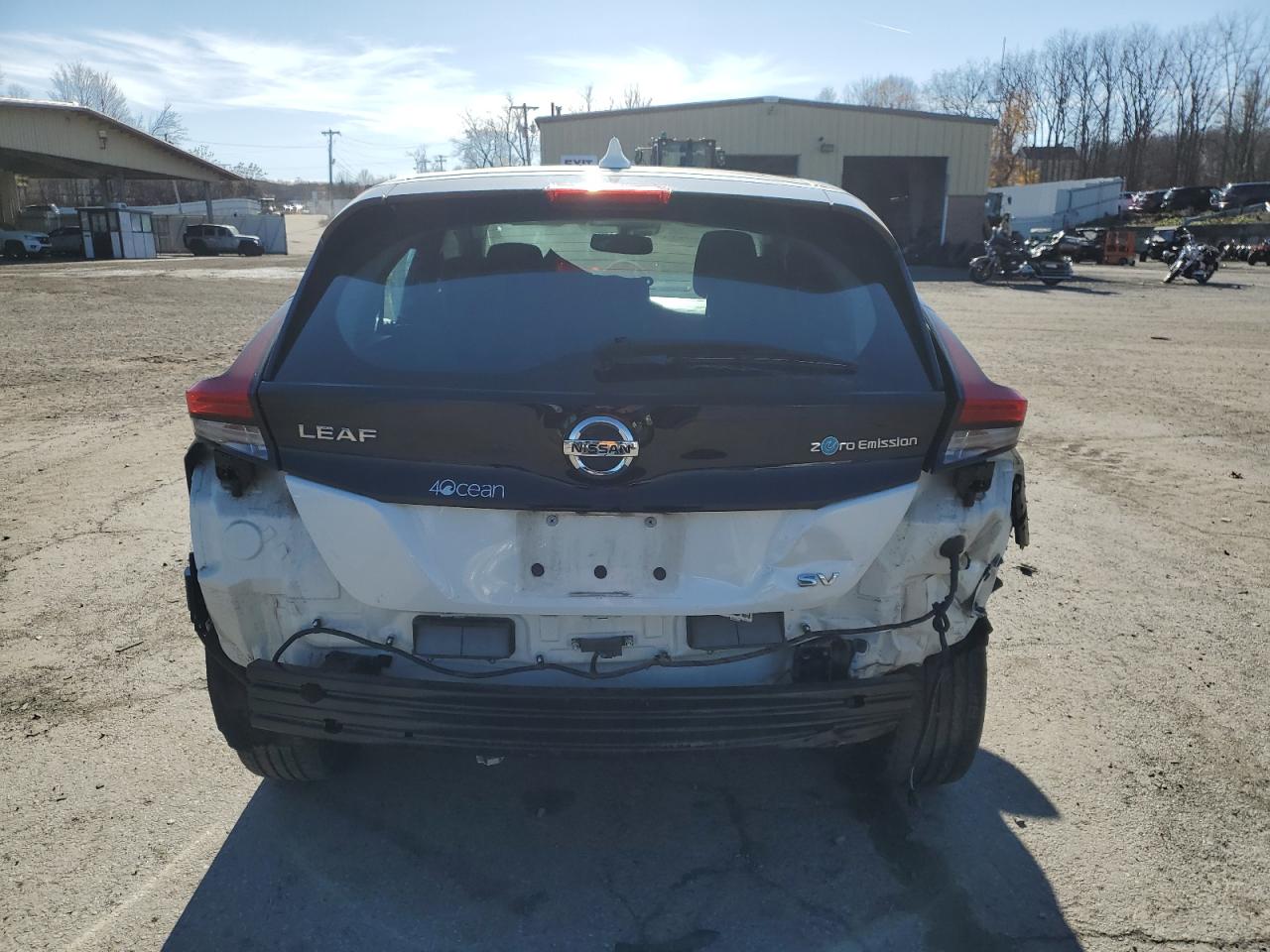 2019 Nissan Leaf VIN 1N4AZ1CPXKC302847 Copart auction photo, rear end / front end damage thumbnail 6
