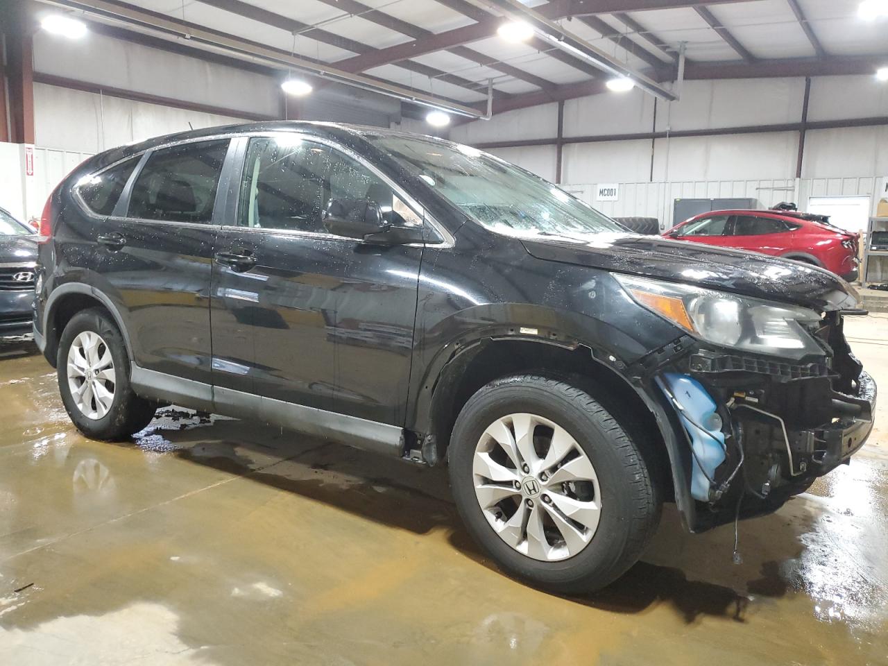 2014 Honda CR-V VIN 2HKRM4H53EH642404 Copart auction photo, front end / side damage thumbnail 4