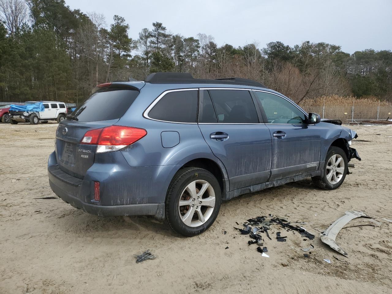 2013 Subaru Outback VIN 4S4BRBJC7D3283760 Copart auction photo, undercarriage / front end damage thumbnail 3