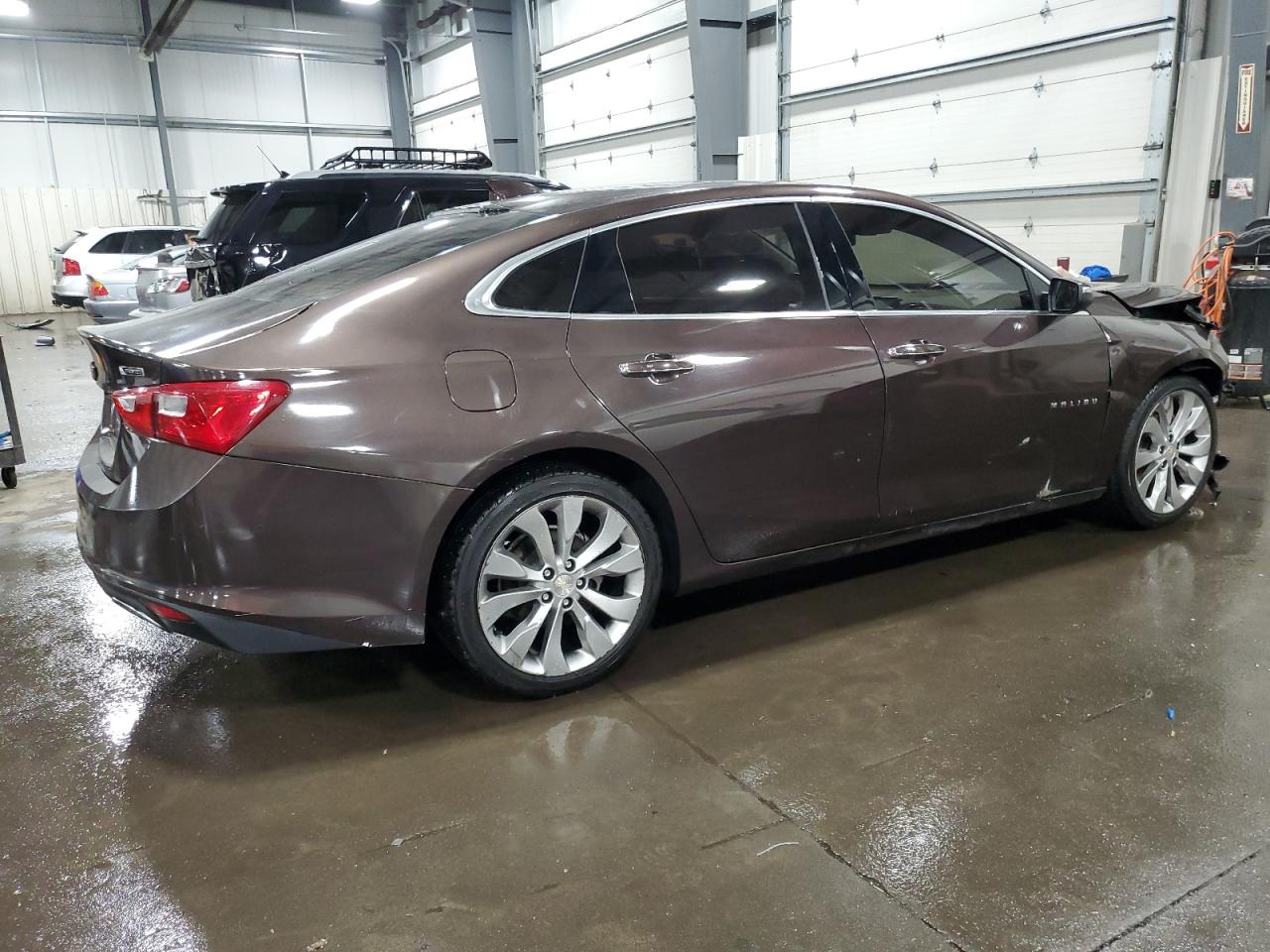 2016 Chevrolet Malibu VIN 1G1ZH5SX3GF243664 Copart auction photo, front end / side damage thumbnail 3