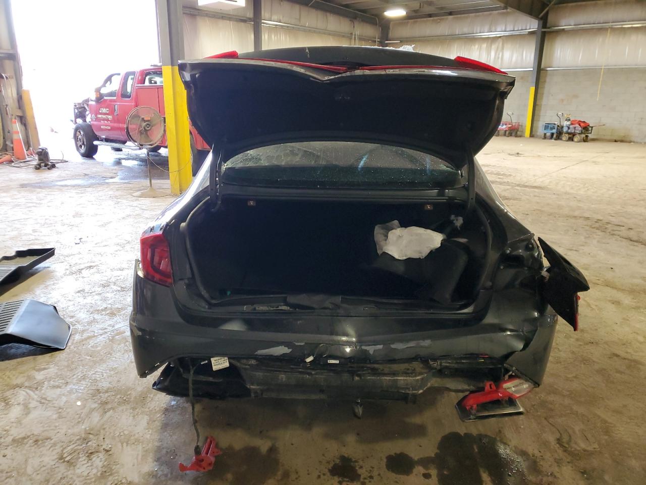 2020 Hyundai Sonata VIN 5NPEF4JA2LH032040 Copart auction photo, rear end / front end damage thumbnail 6