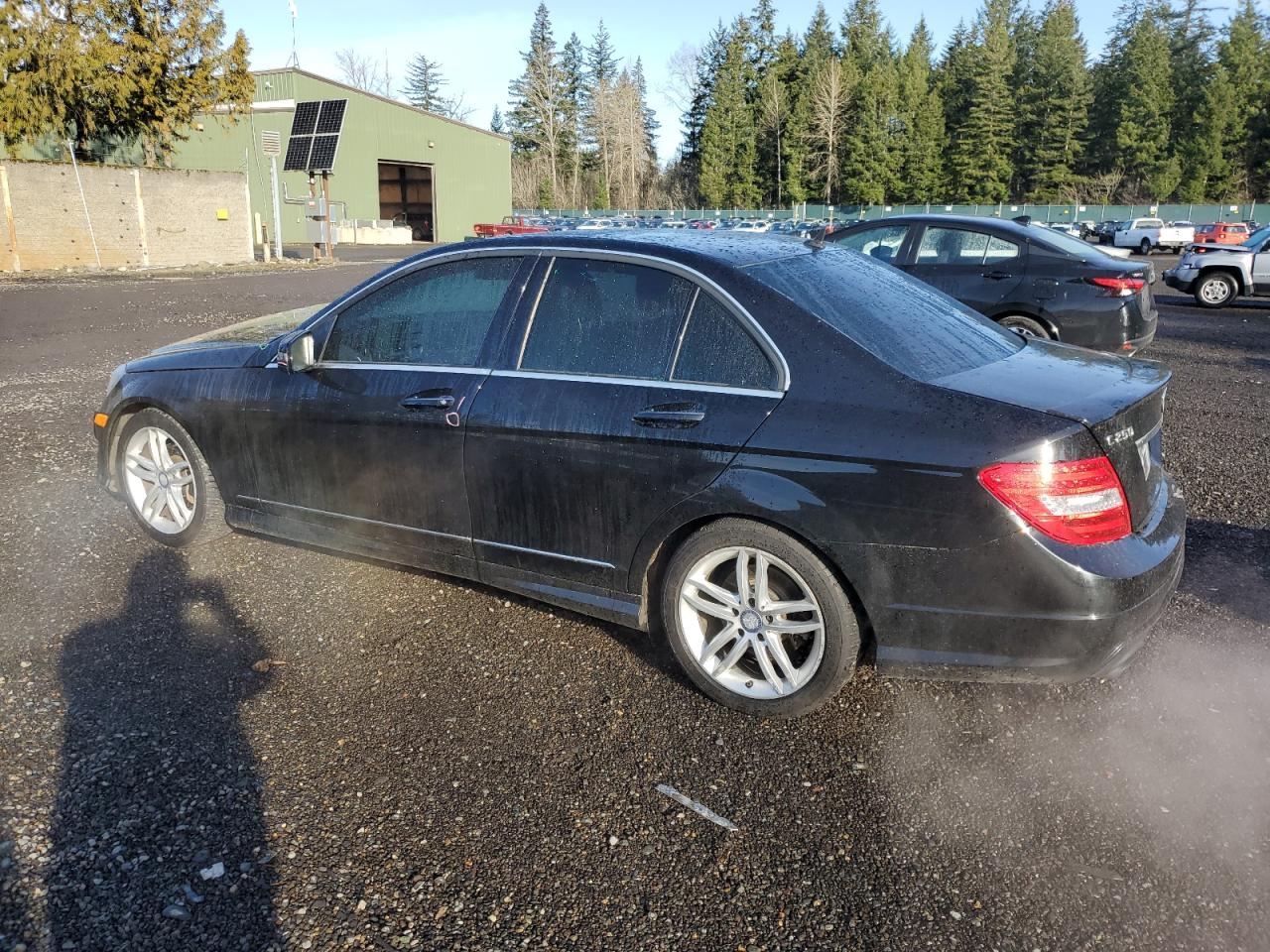 2014 Mercedes-Benz C-klasse VIN WDDGF4HBXER310966 Copart auction photo, front end damage thumbnail 2
