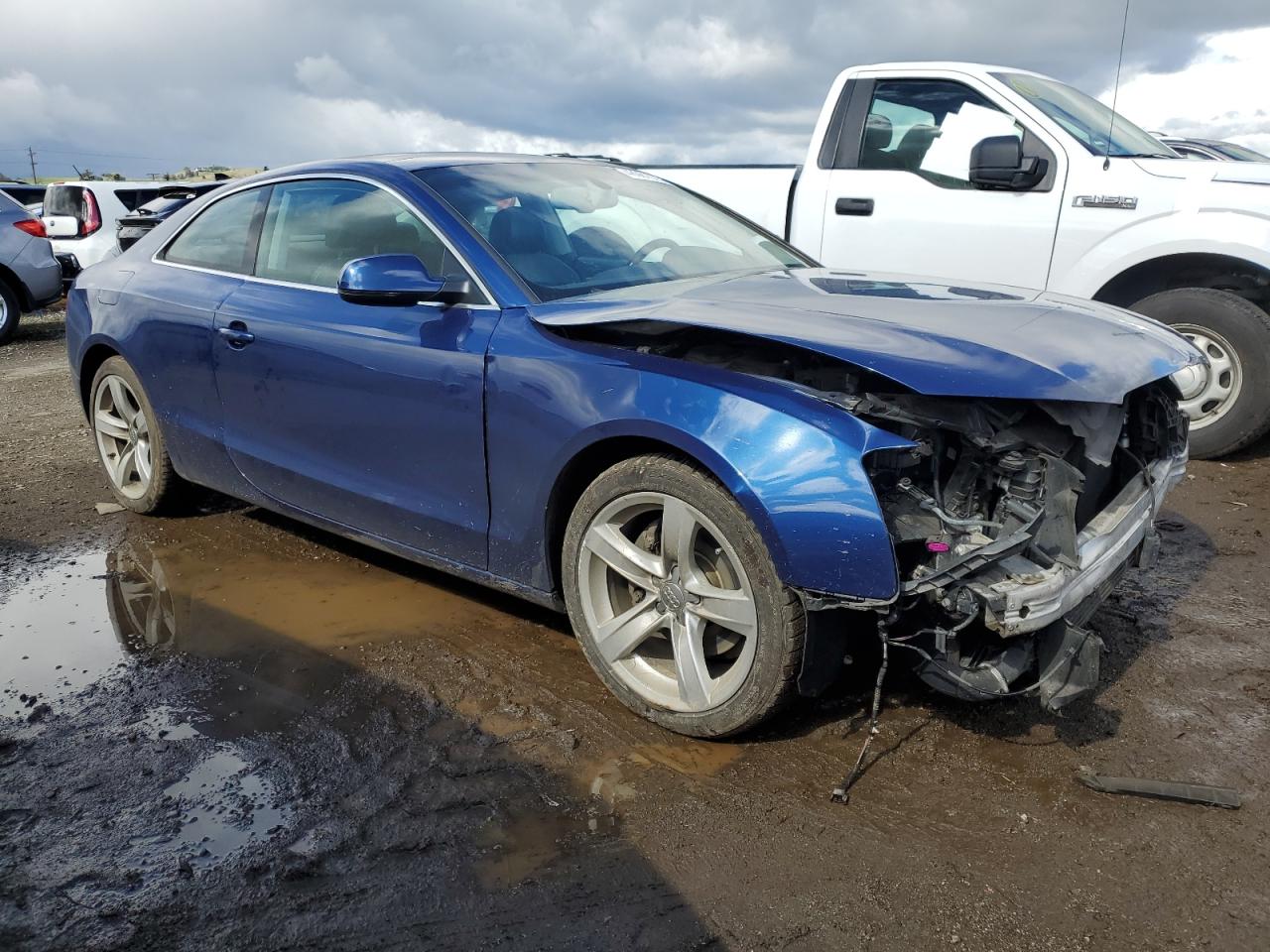 2013 Audi A5 VIN WAULFAFR7DA067294 Copart auction photo, front end damage thumbnail 4