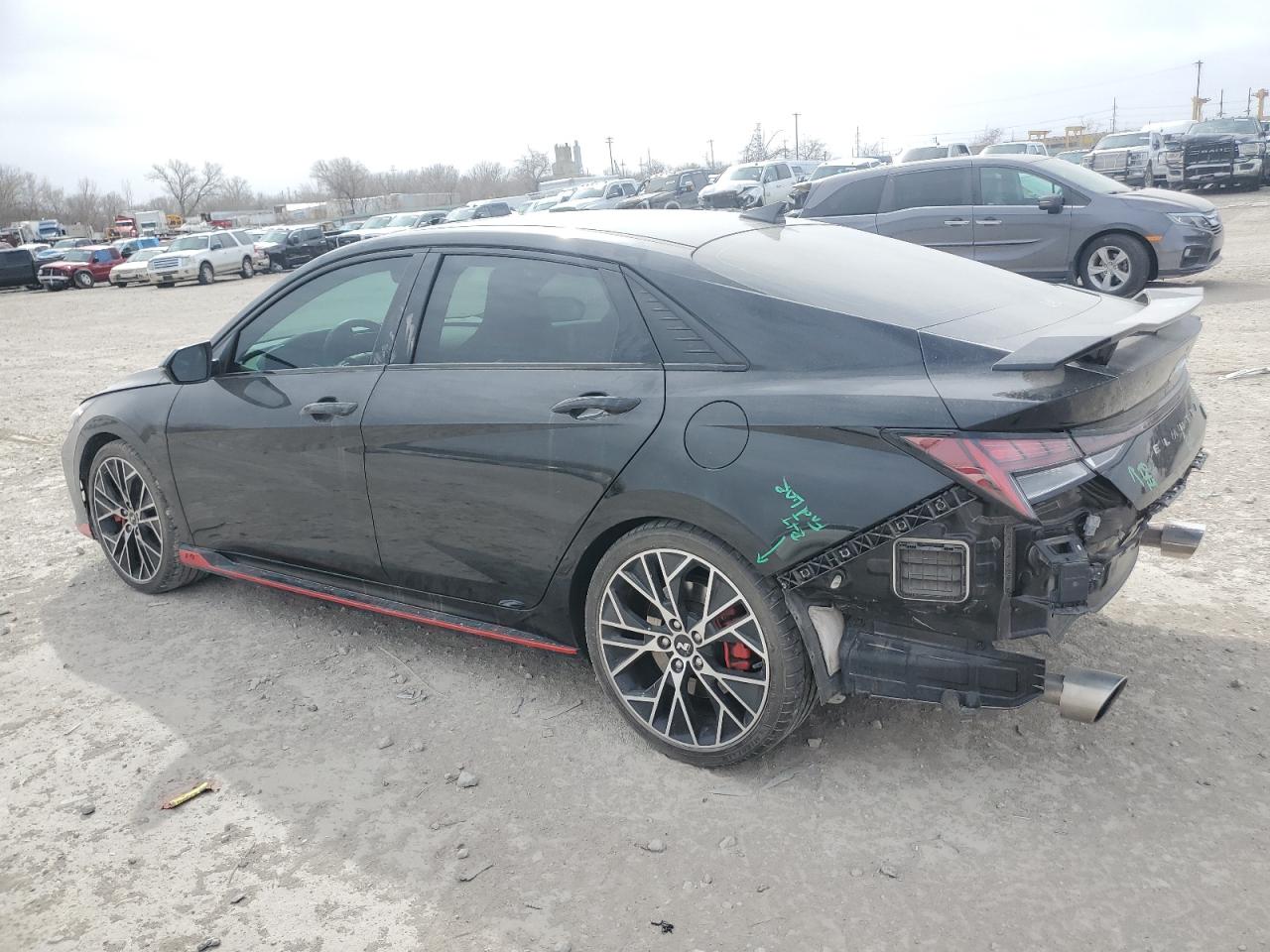 2023 Hyundai Elantra VIN KMHLW4AK9PU016618 Copart auction photo, rear end damage thumbnail 2