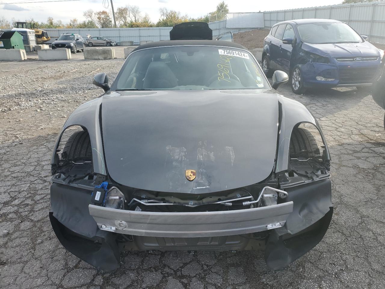 2013 Porsche Boxster VIN WP0CA2A86DS114296 Copart auction photo, front end damage thumbnail 5