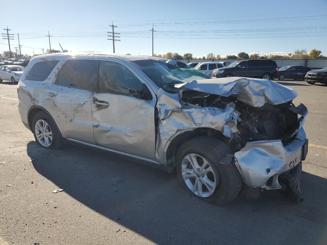 2011 Dodge Durango VIN 1D4RE2GG4BC725533 Copart auction photo, all over damage thumbnail 4