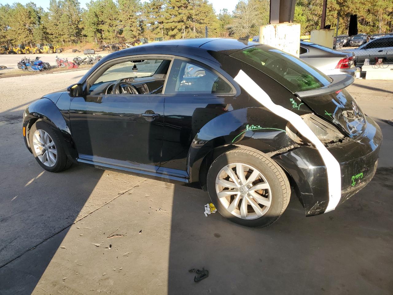 2014 Volkswagen Beetle VIN 3VWRL7AT7EM665169 Copart auction photo, rear end damage thumbnail 2