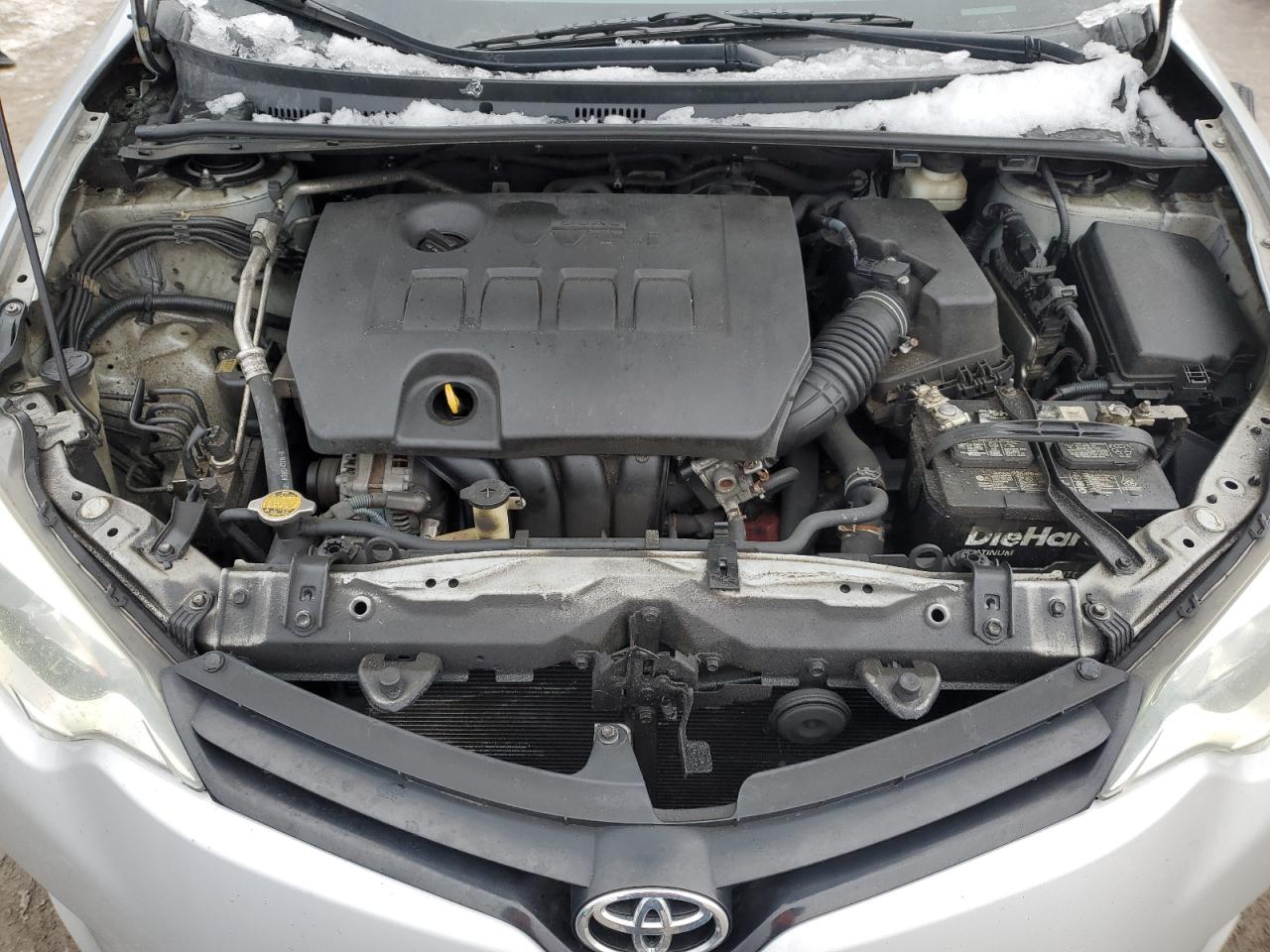 2014 Toyota Corolla VIN 2T1BURHE2EC014299 Copart auction photo, side / front end damage thumbnail 11