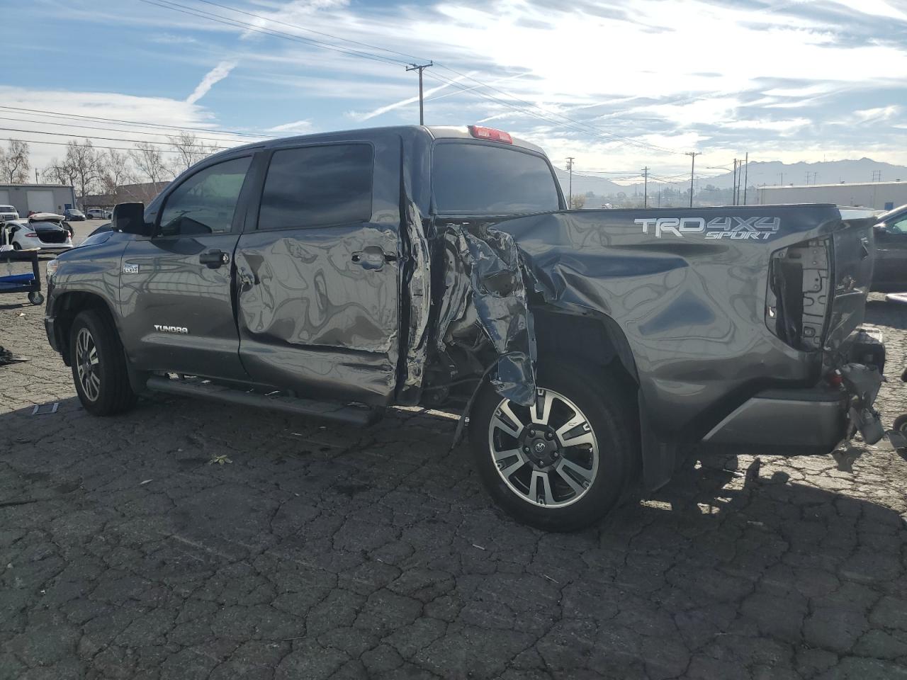 2019 Toyota Tundra VIN 5TFDY5F11KX830620 Copart auction photo, side / rear end damage thumbnail 2