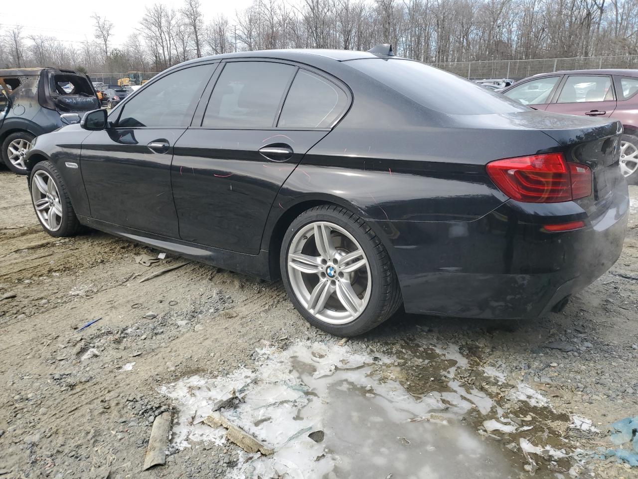 2014 BMW 5er VIN WBA5B1C59ED474930 Copart auction photo, front end damage thumbnail 2