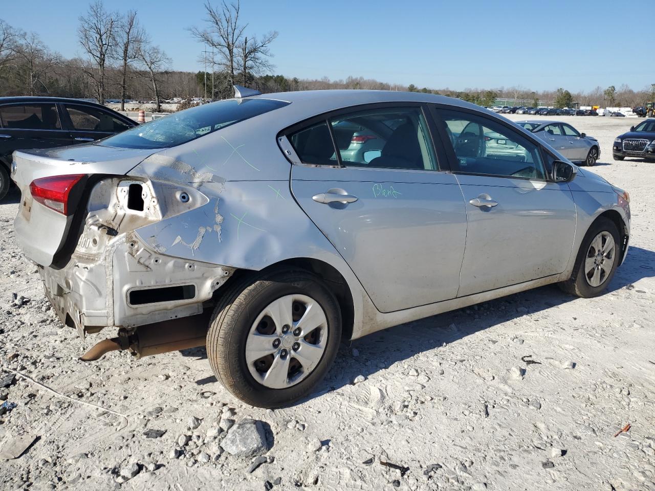 2018 KIA Forte VIN 3KPFL4A73JE213327 Copart auction photo, rear end damage thumbnail 3
