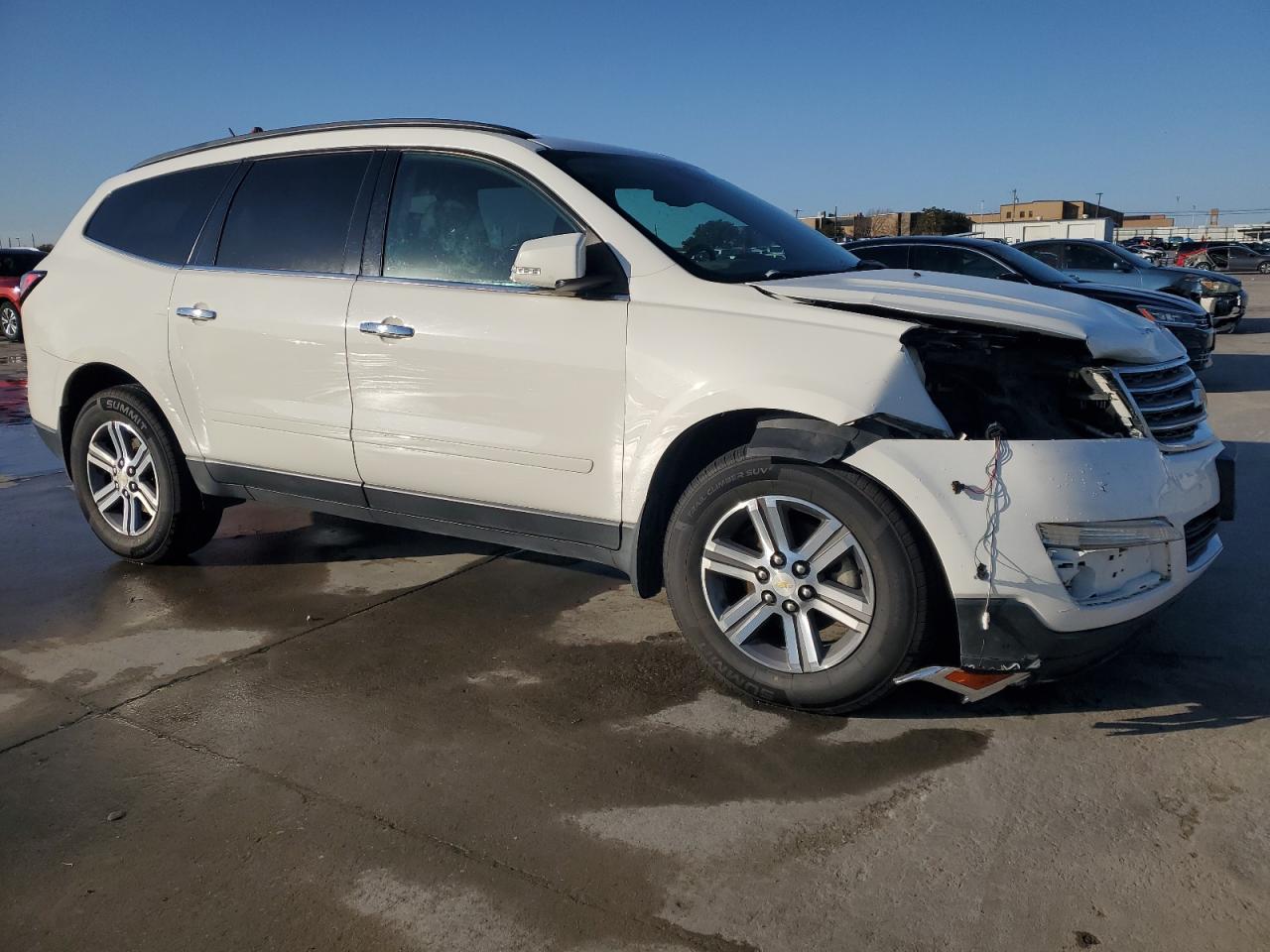 2015 Chevrolet Traverse VIN 1GNKRHKD8FJ182442 Copart auction photo, front end / minor dent/scratches damage thumbnail 4