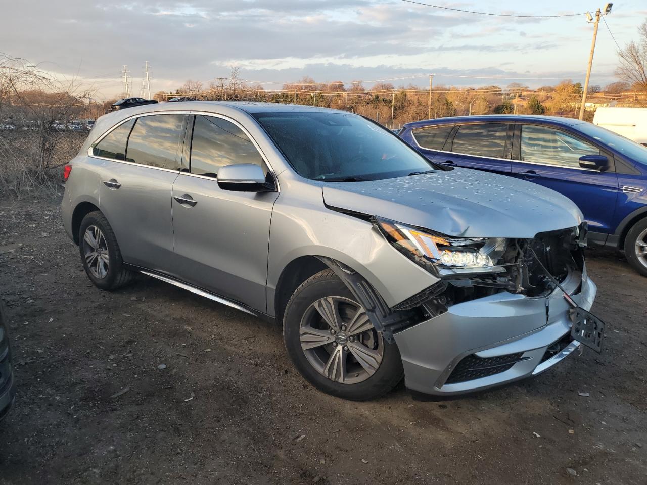 2020 Acura MDX VIN 5J8YD4H30LL004762 Copart auction photo, front end damage thumbnail 4