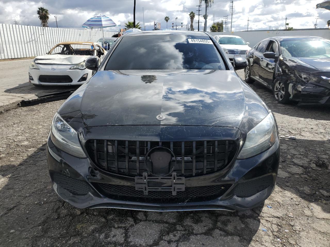 2018 Mercedes-Benz C-klasse VIN 55SWF4JB9JU237927 Copart auction photo, rear end / minor dent/scratches damage thumbnail 5