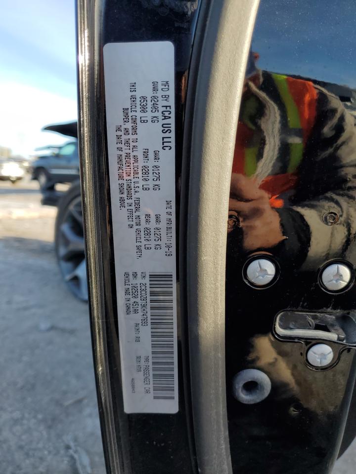 2019 Dodge Challenger VIN 2C3CDZBT9KH747693 Copart auction photo, front end / minor dent/scratches damage thumbnail 12