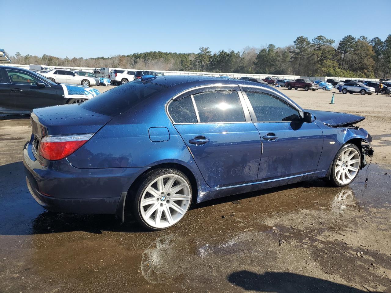 2008 BMW 5er VIN WBANV13578BZ45206 Copart auction photo, front end damage thumbnail 3