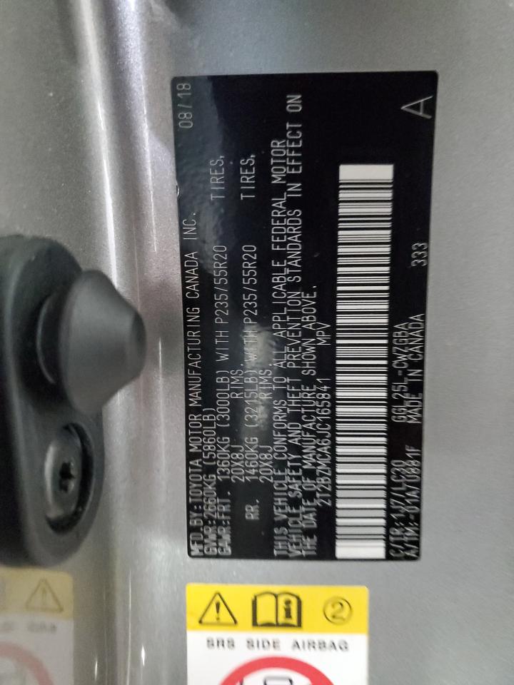 2018 Lexus RX VIN 2T2BZMCA6JC165841 Copart auction photo, front end / burn damage thumbnail 15