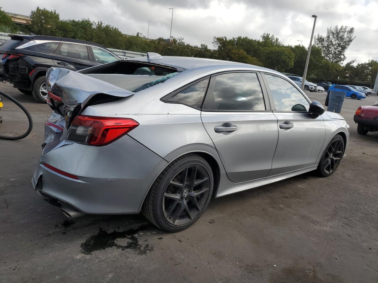 2023 Honda Civic VIN 2HGFE2F57PH527616 Copart auction photo, rear end damage thumbnail 3