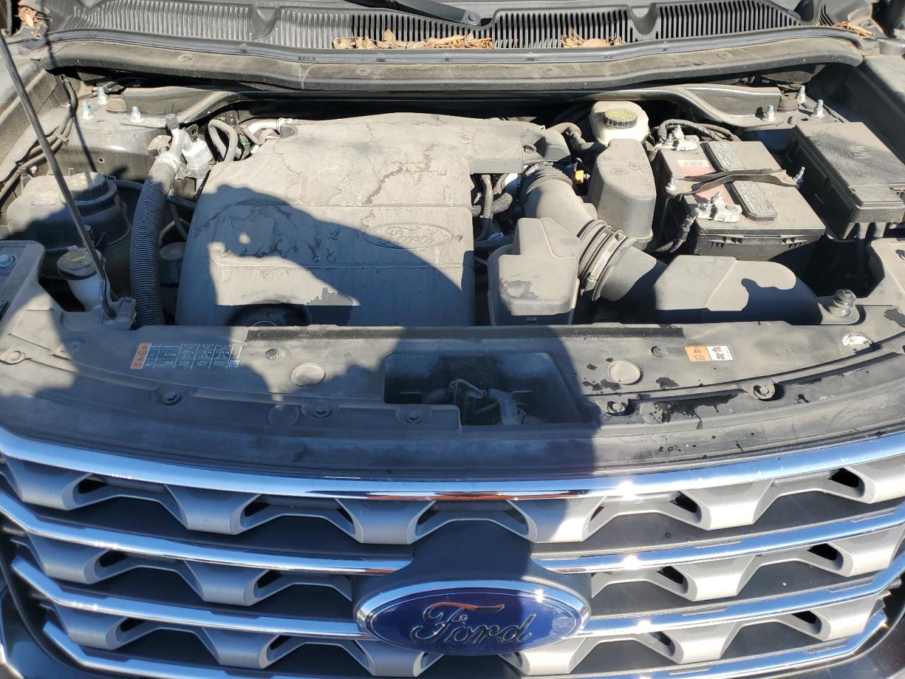 2017 Ford Explorer VIN 1FM5K8D83HGD96650 Copart auction photo, side / front end damage thumbnail 14