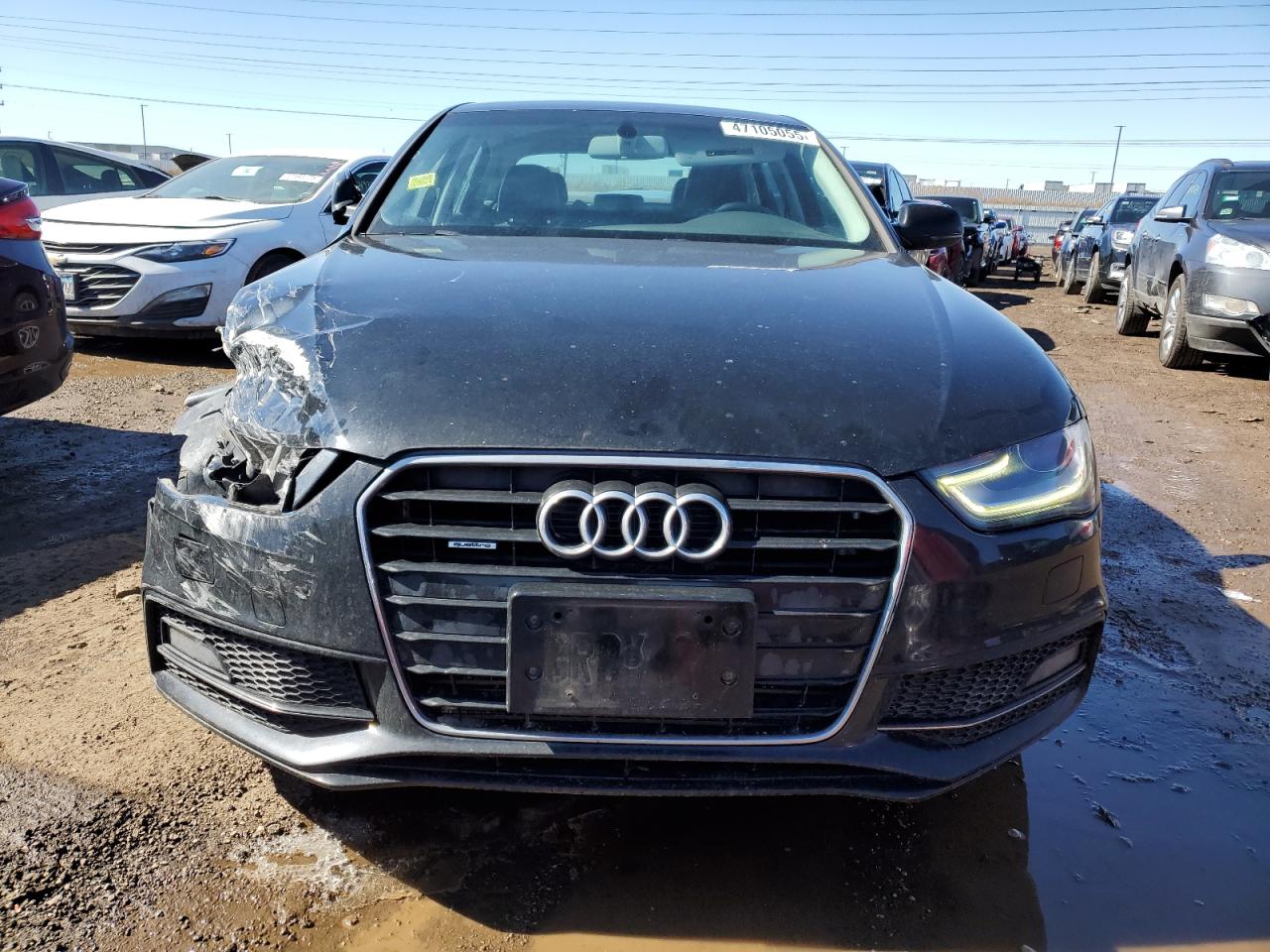 2015 Audi A4 VIN WAUBFAFL0FN022166 Copart auction photo, front end damage thumbnail 5