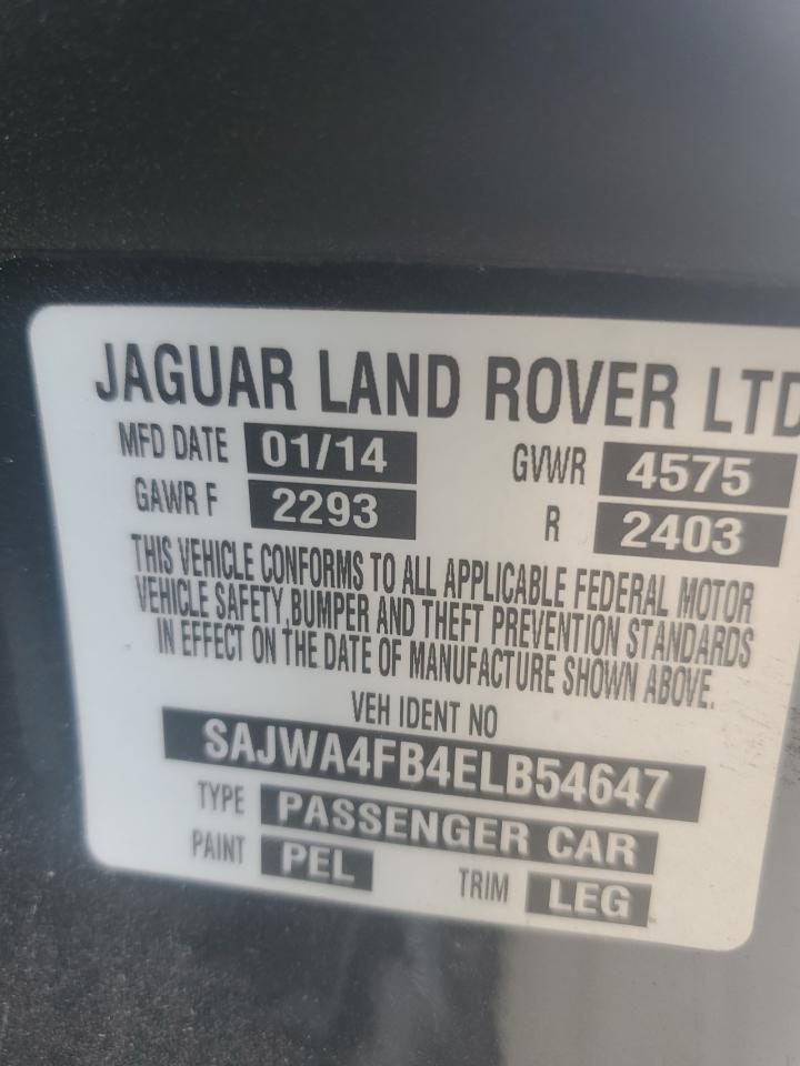 2014 Jaguar XK VIN SAJWA4FB4ELB54647 Copart auction photo, water/flood damage thumbnail 13