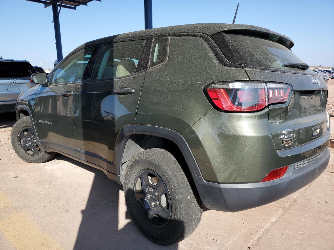 2018 Jeep Compass VIN 3C4NJDAB8JT146001 Copart auction photo, front end damage thumbnail 2