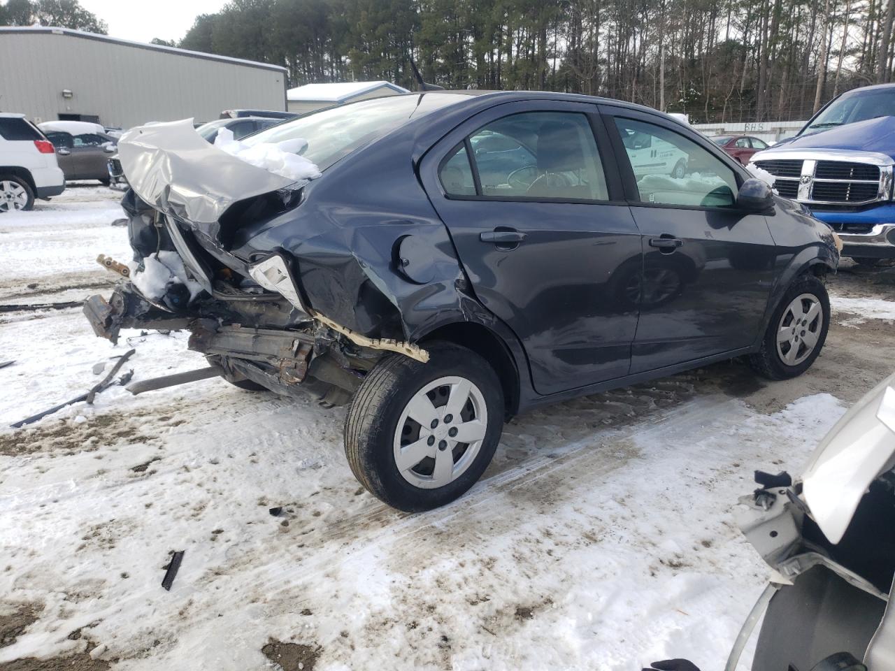 2013 Chevrolet Sonic VIN 1G1JB5SH3D4209206 Copart auction photo, all over damage thumbnail 3
