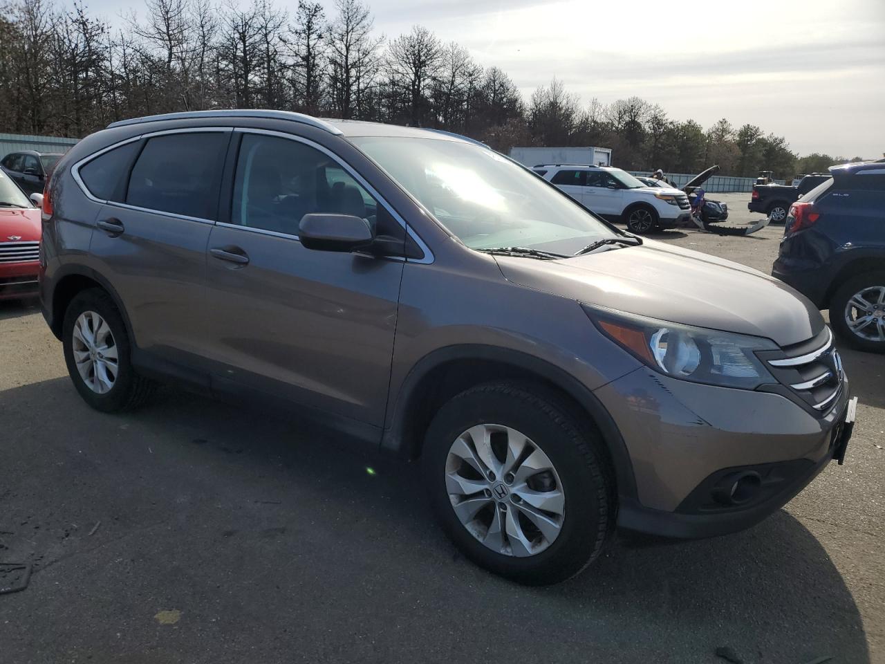 2014 Honda CR-V VIN 5J6RM4H77EL107955 Copart auction photo, side damage thumbnail 4