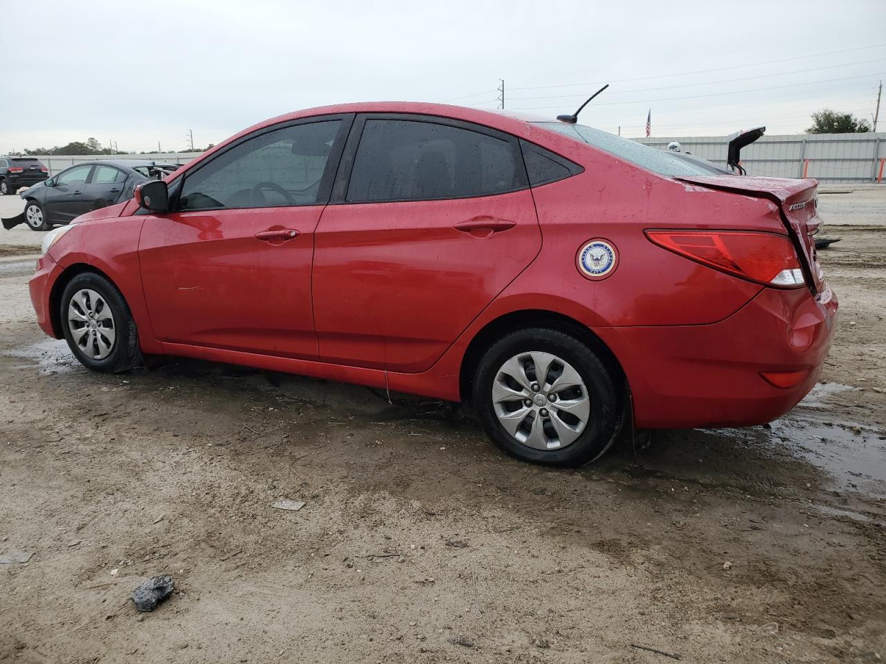 2017 Hyundai Accent VIN KMHCT4AE0HU299124 Copart auction photo, side / minor dent/scratches damage thumbnail 2