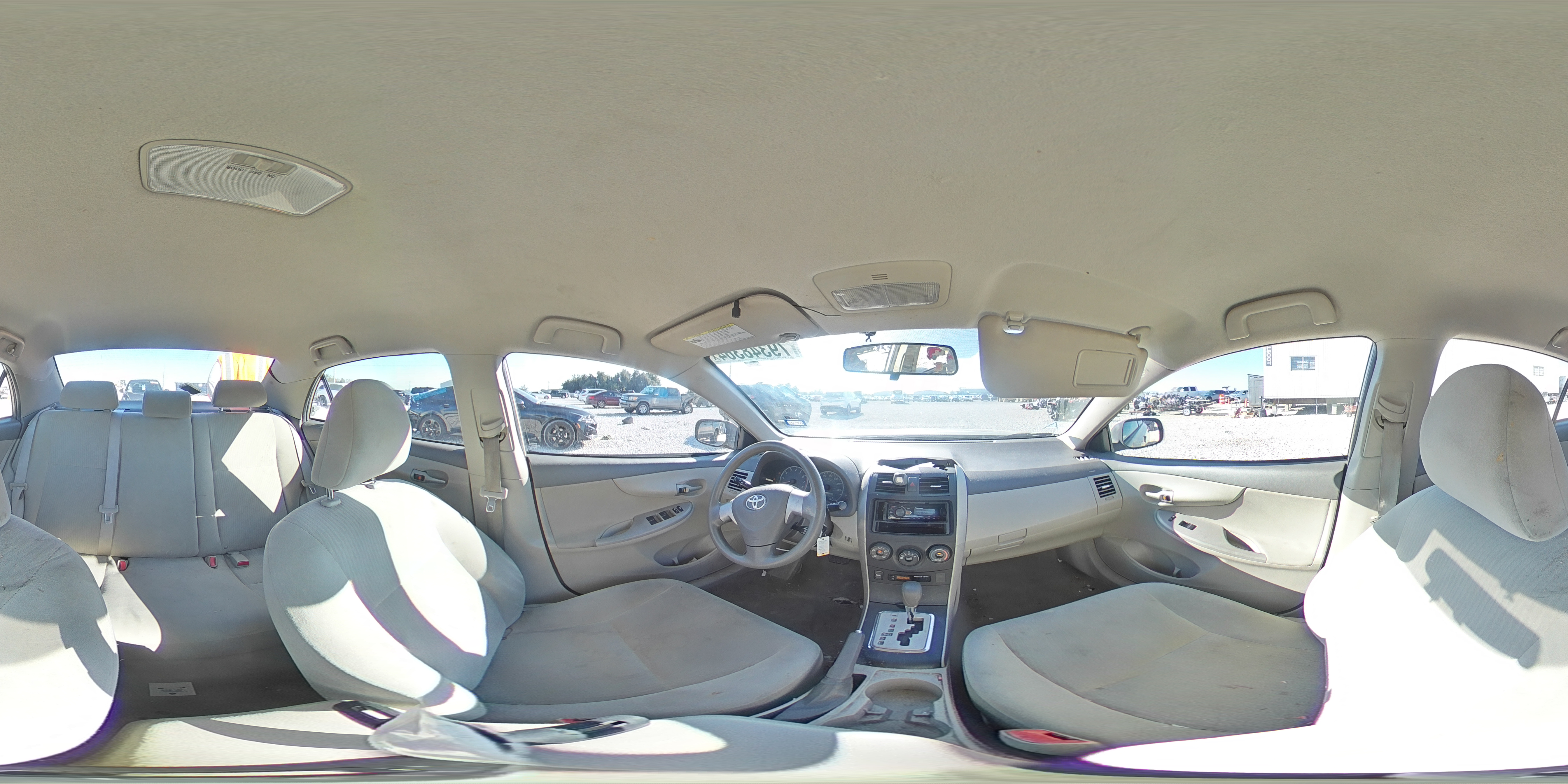 2010 Toyota Corolla VIN 2T1BU4EE5AC384969 Copart auction photo, front end / side damage thumbnail 12