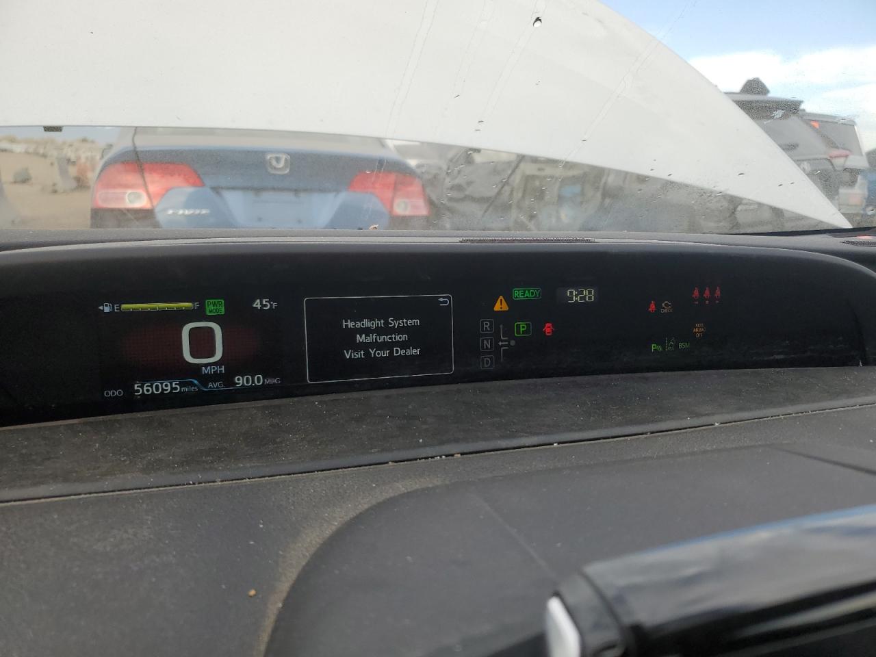 2021 Toyota Prius VIN JTDKAMFP9M3171741 Copart auction photo, all over / rear end damage thumbnail 9