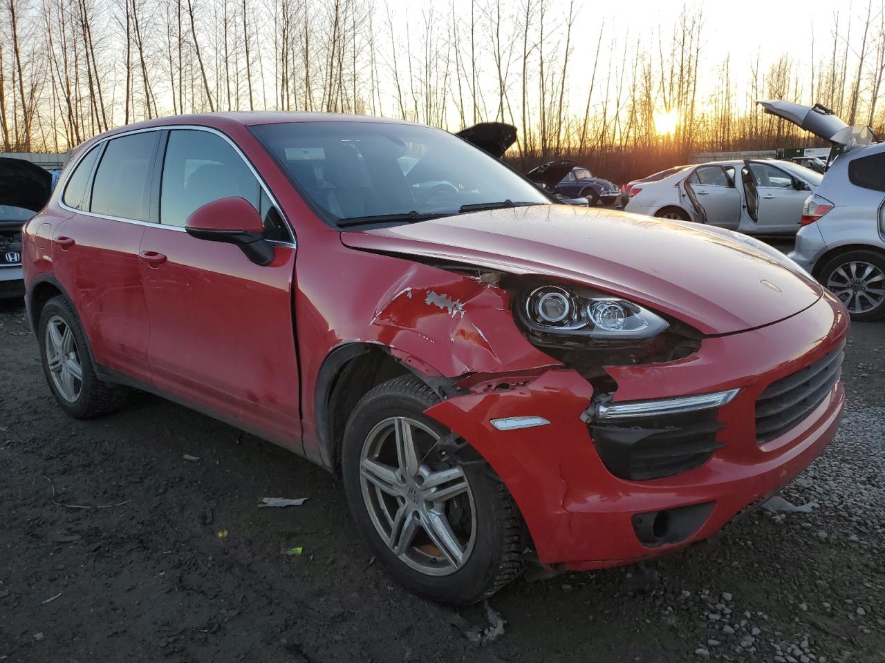 2016 Porsche Cayenne VIN WP1AA2A25GKA11330 Copart auction photo, front end damage thumbnail 4