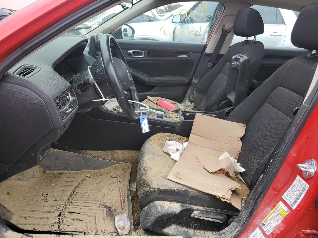 2022 Honda Civic VIN 2HGFE1F78NH304333 Copart auction photo, top/roof / water/flood damage thumbnail 7