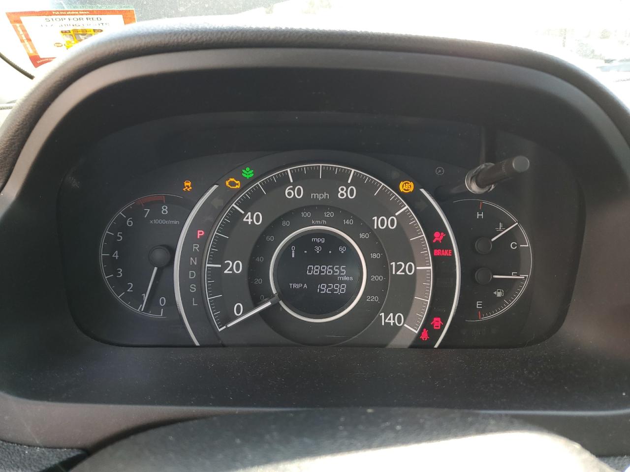 2016 Honda CR-V VIN 2HKRM4H45GH692134 Copart auction photo, front end / side damage thumbnail 9