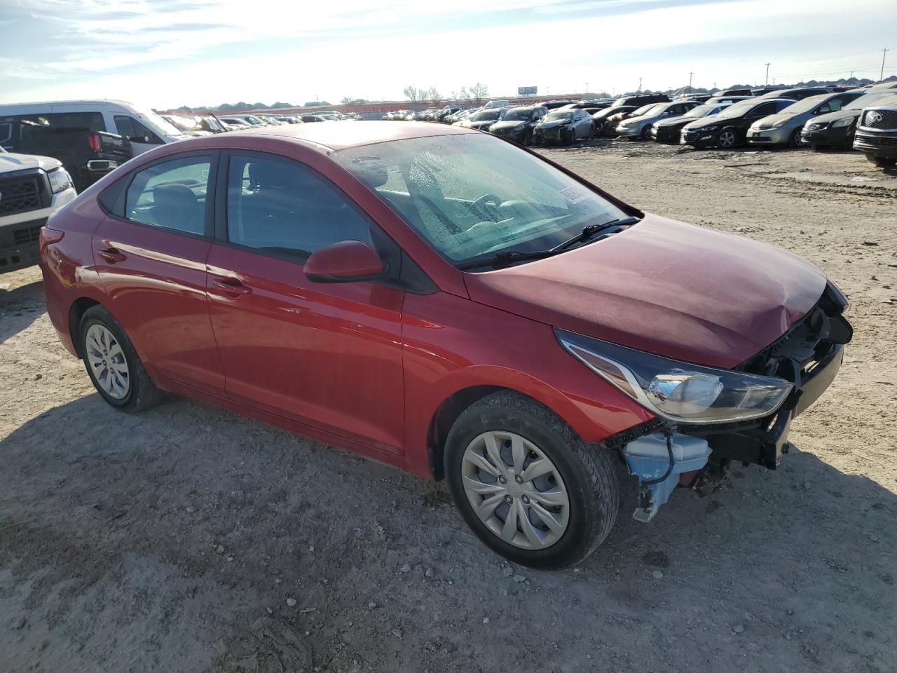 2022 Hyundai Accent VIN 3KPC24A65NE171374 Copart auction photo, front end damage thumbnail 4